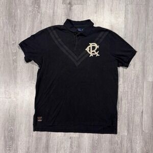 Vintage Polo Ralph Lauren Black Big Graphic Stripe 1967 Polo